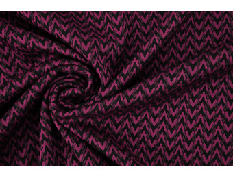 Viskose Jacquard Zigana 3-Tone Fuchsia