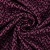 Viscose Jacquard Zigana 3-Tone Fuchsia