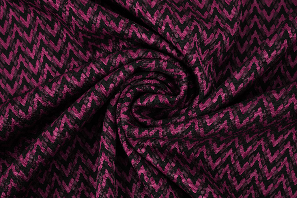Viskose Jacquard Zigana 3-Tone Fuchsia