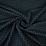 Viskose Jacquard Zigana 3-Tone Petrol