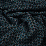 Viskose Jacquard Zigana 3-Tone Petrol