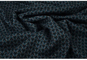 Viscose Jacquard Zigana 3-Tone Petrol