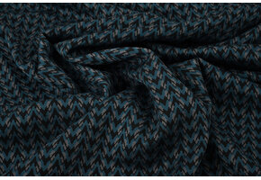 Viskose Jacquard Zigana 3-Tone Petrol