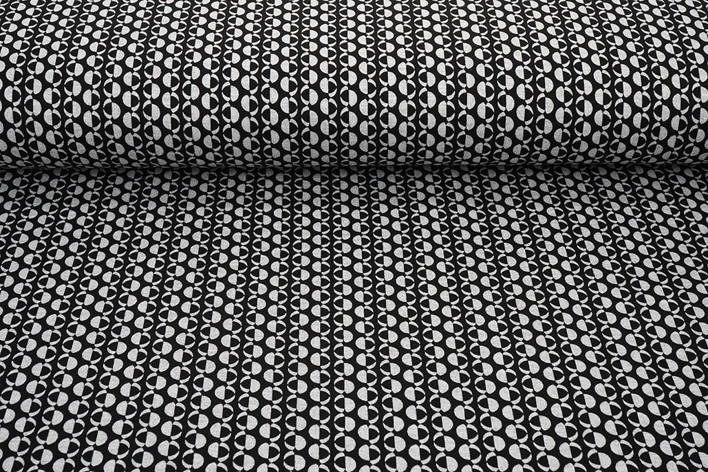 Viscose Punta Di Roma Geo Print 1