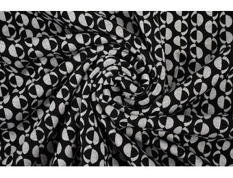 Viscose Punta Di Roma Geo Print 1