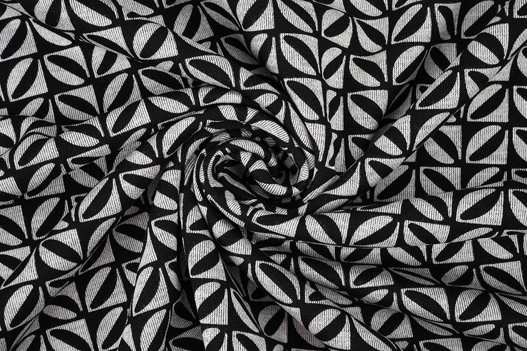 Viskose Punta Di Roma Geo Print 2