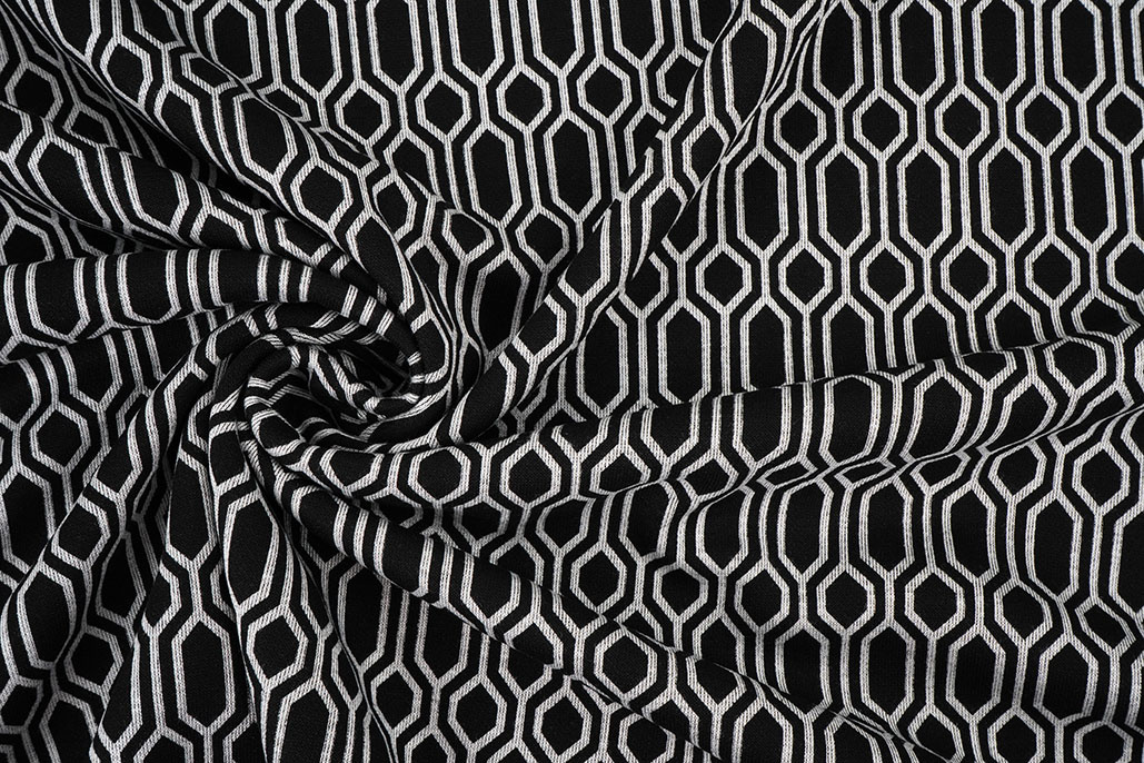 Viscose Punta Di Roma Geo Print 3