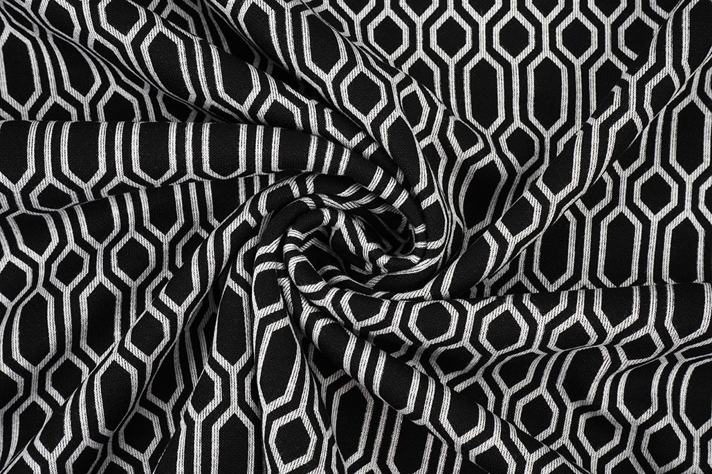 Viscose Punta Di Roma Geo Print 3
