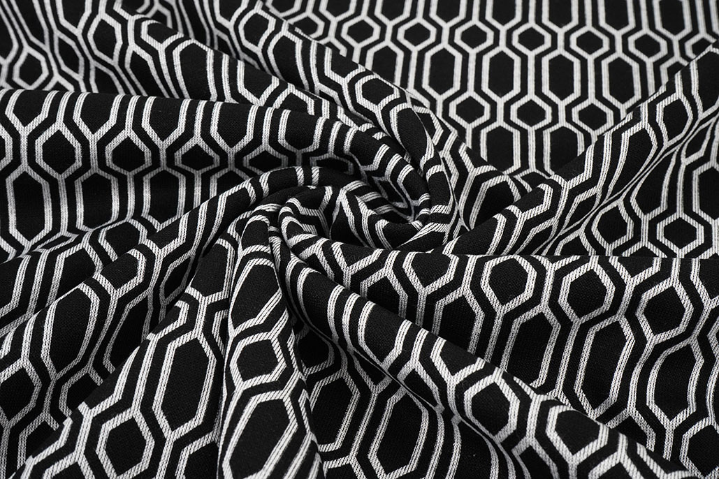 Viscose Punta Di Roma Geo Print 3