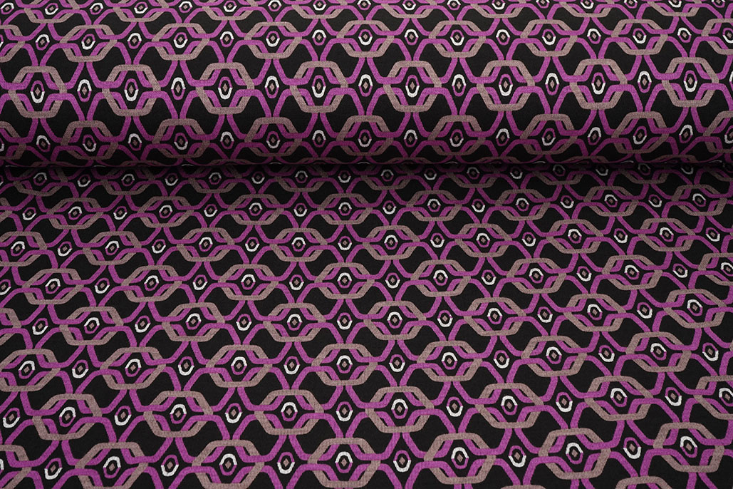 Viskose Punta Di Roma Retro Chain Rosa