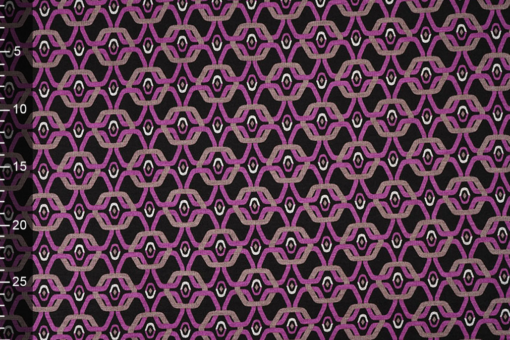 Viscose Punta Di Roma Retro Chain Roze
