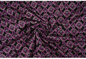 Viscose Punta Di Roma Retro Chain Roze