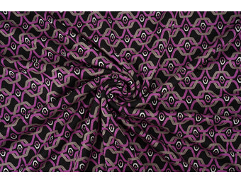 Viscose Punta Di Roma Retro Chain Roze