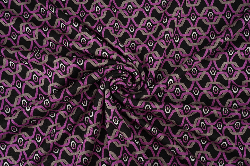 Viskose Punta Di Roma Retro Chain Rosa