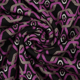 Viscose Punta Di Roma Retro Chain Roze