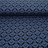 Viscose Punta Di Roma Retro Chain Blauw