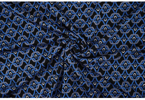 Viscose Punta Di Roma Retro Chain Blue