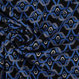 Viskose Punta Di Roma Retro Chain Blau