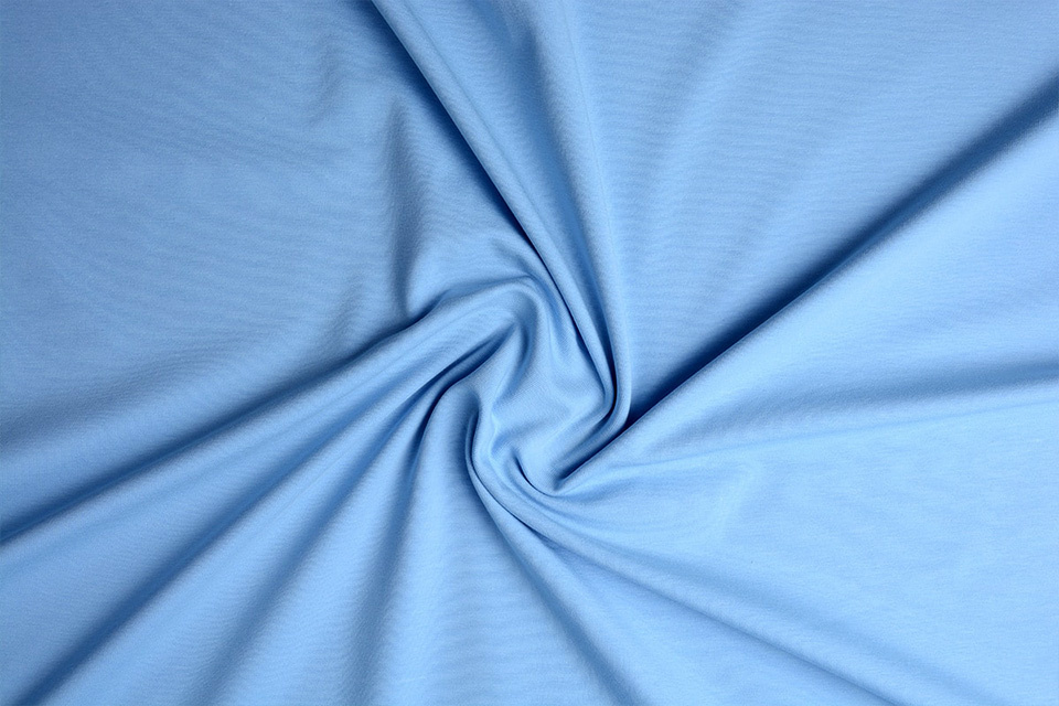Cotton Jersey Baby blauw