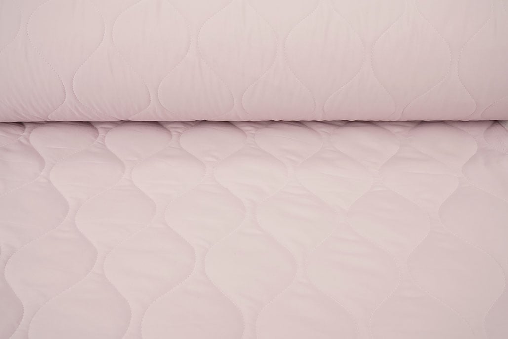 Double-sided Quilted Fabric Light Old Pink