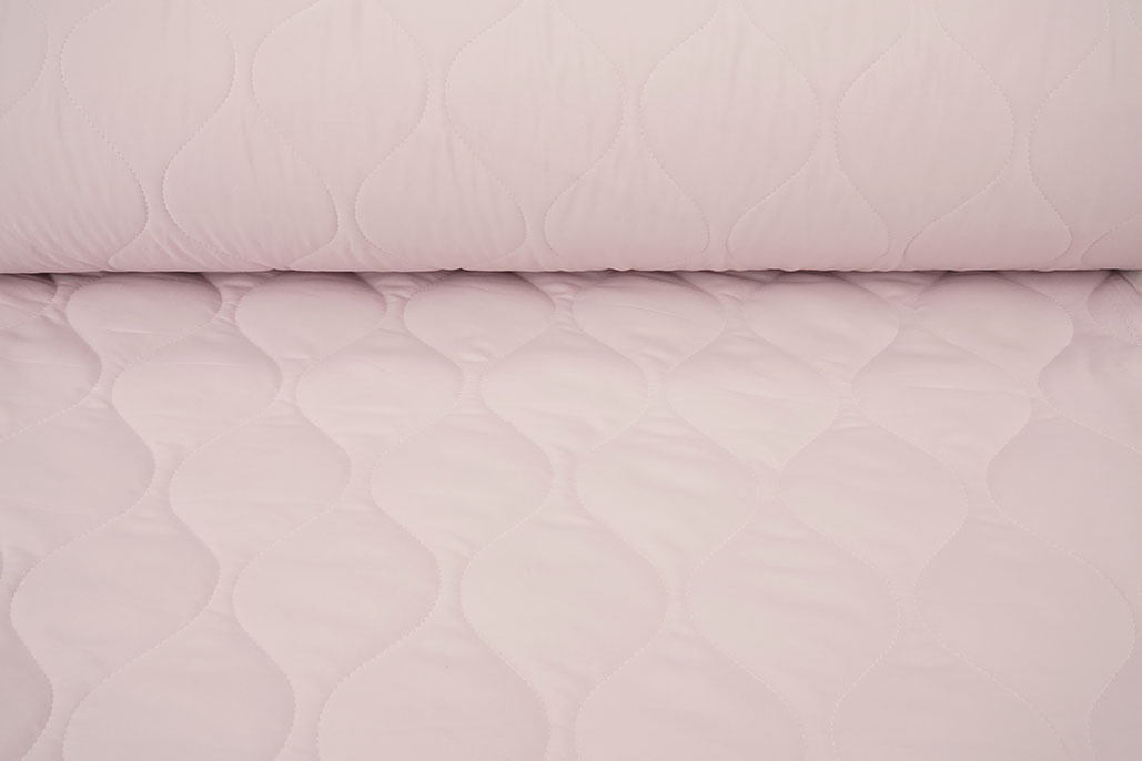 Dubbelzijdig Gewatteerde Stof Licht Oud Roze