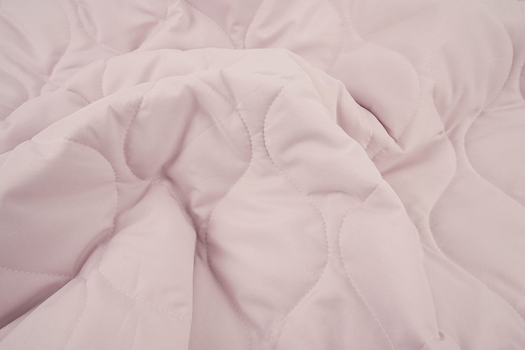Dubbelzijdig Gewatteerde Stof Licht Oud Roze