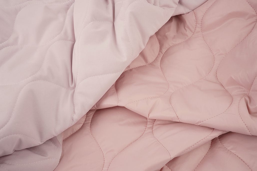 Double-sided Quilted Fabric Light Old Pink