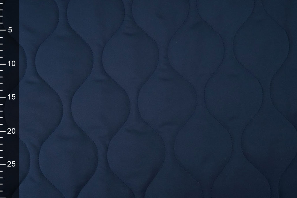Double-sided Quilted Fabric Navy Blue