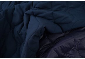 Double-sided Quilted Fabric Navy Blue