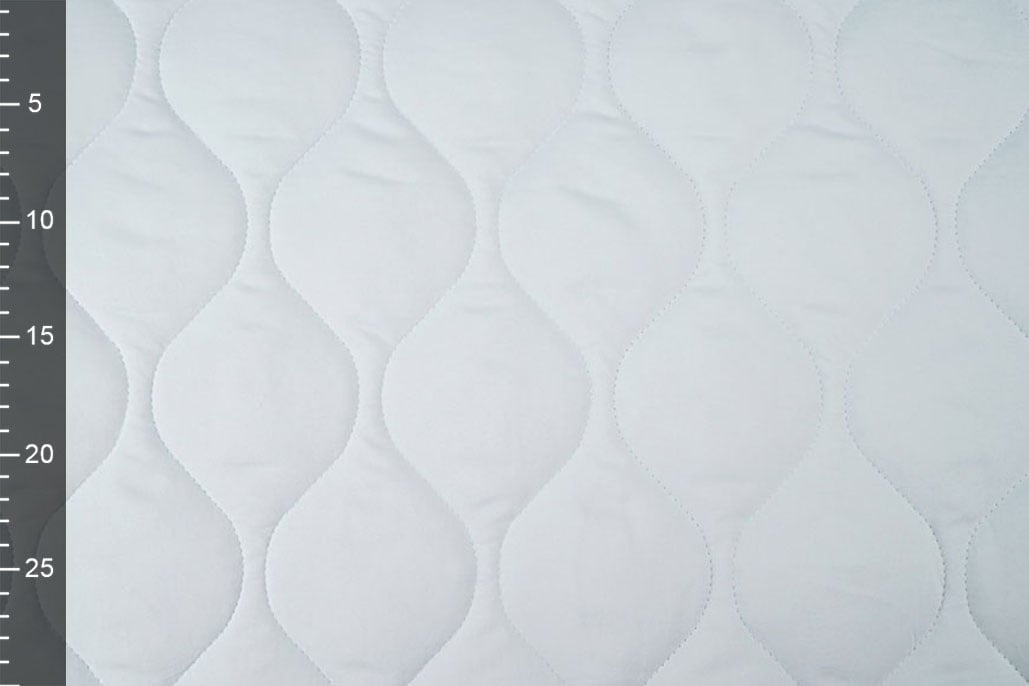 Double-sided Quilted Fabric Light Grey Jeans