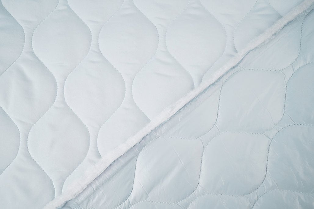 Double-sided Quilted Fabric Light Grey Jeans