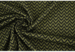 Viskose Jacquard Zigana 3-Tone Moosgrün