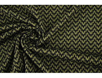 Viskose Jacquard Zigana 3-Tone Moosgrün