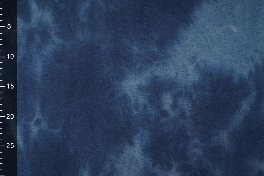 Sweatstoff Tie Dye Marineblau