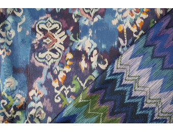 Velours de Polar 2-Side Watercolor ZigZag