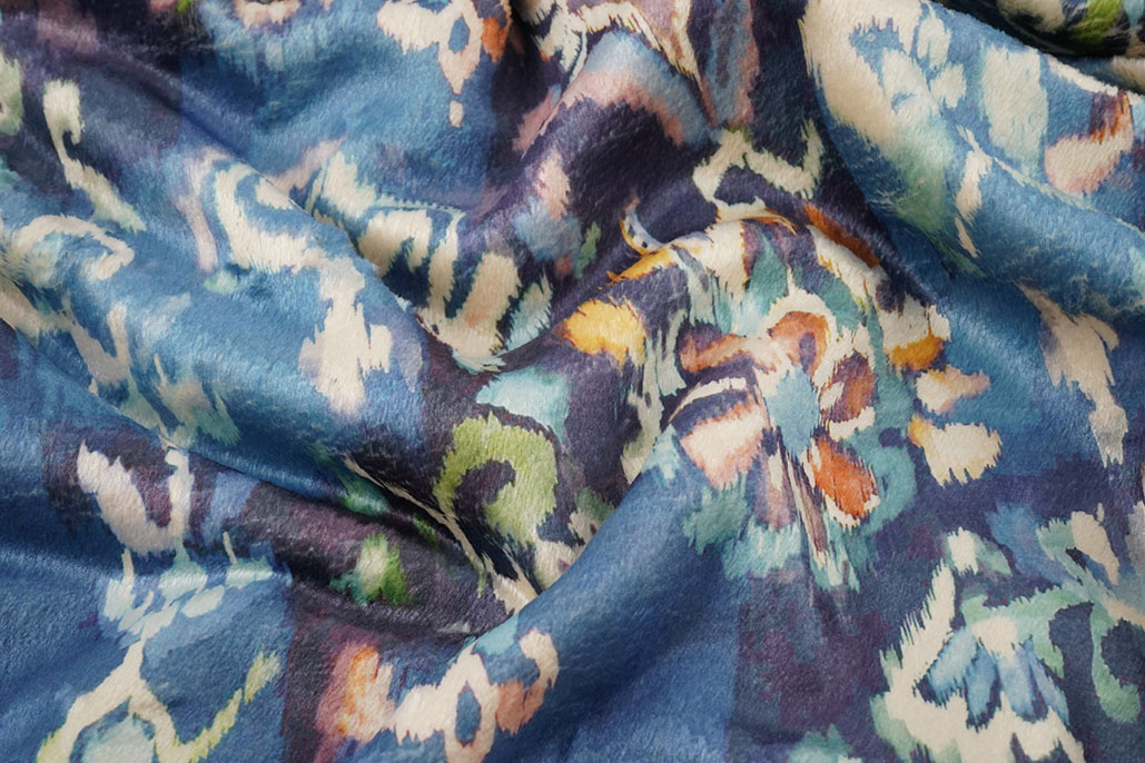 Velours de Polar 2-Side Watercolor ZigZag