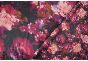 Velours de Polar 2-Side Pixel Flowers