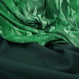 Tricot Viscose Tie Dye Jungle Grasgroen