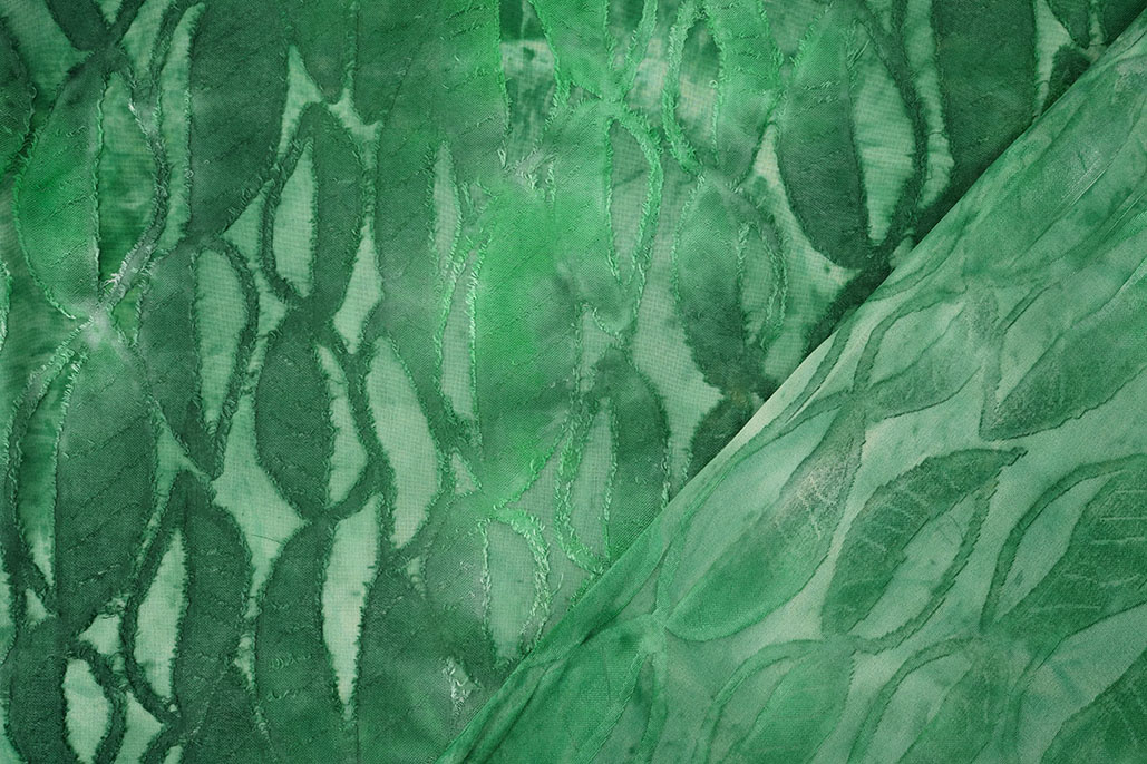 Viscose Jersey Tie Dye Jungle Grasgrün