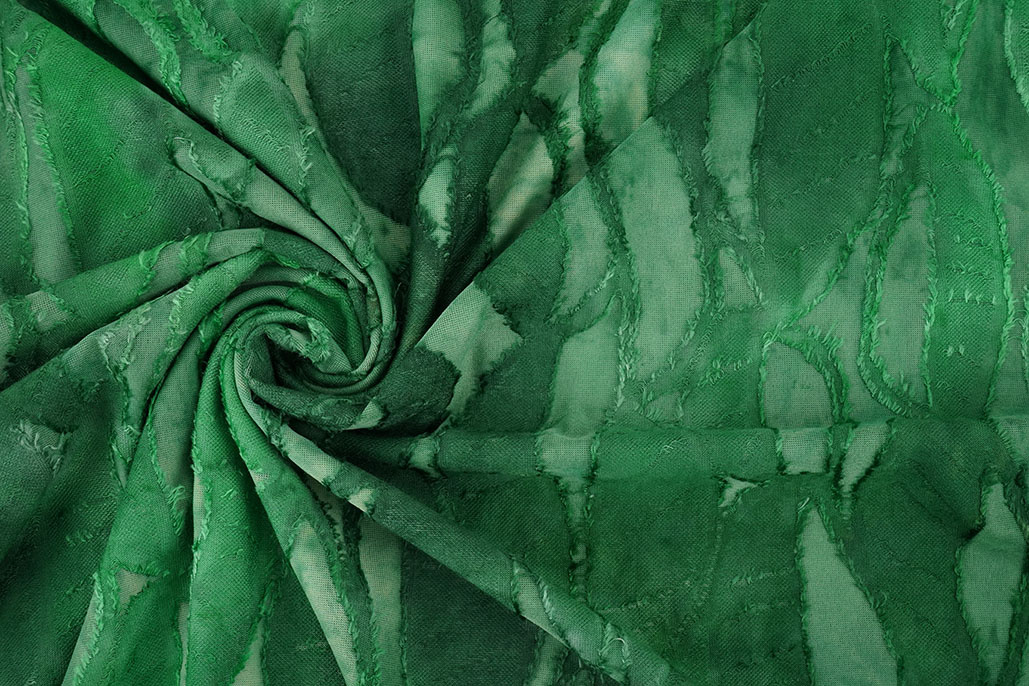Viscose Jersey Tie Dye Jungle Grass Green