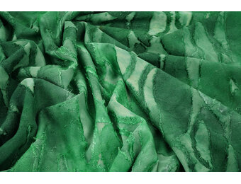 Tricot Viscose Tie Dye Jungle Grasgroen