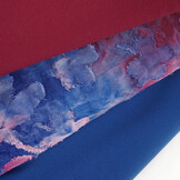 Tricot Viscose Tie Dye Waterflower Kobaltblauw