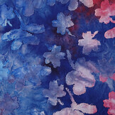 Viscose Jersey Tie Dye Wasserblume Kobaltblau