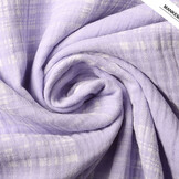 Double Gauze Fabric Check Lilac