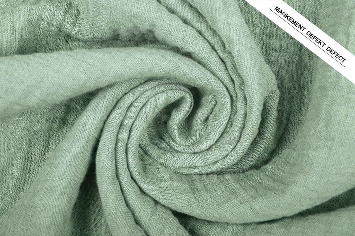 Double Gauze Fabric Old Green