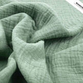 Double Gauze Fabric Old Green