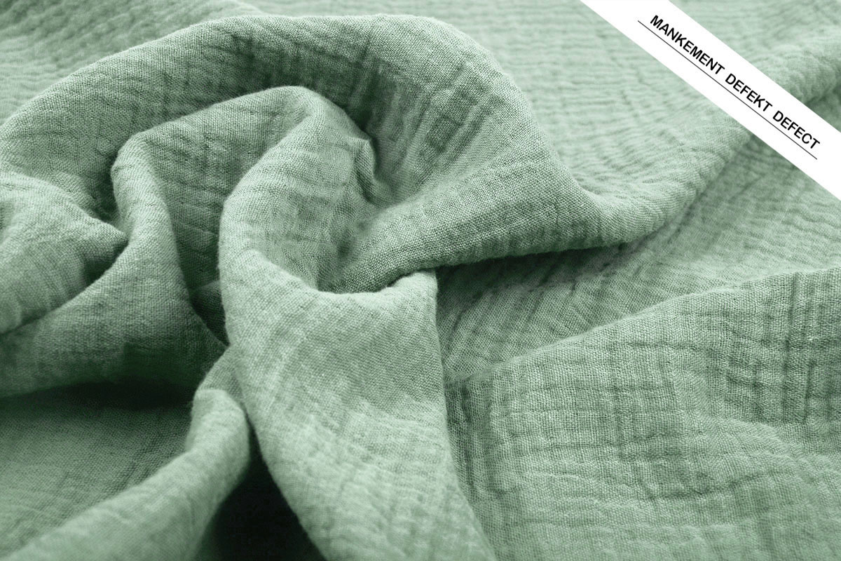 Double Gauze Fabric Old Green
