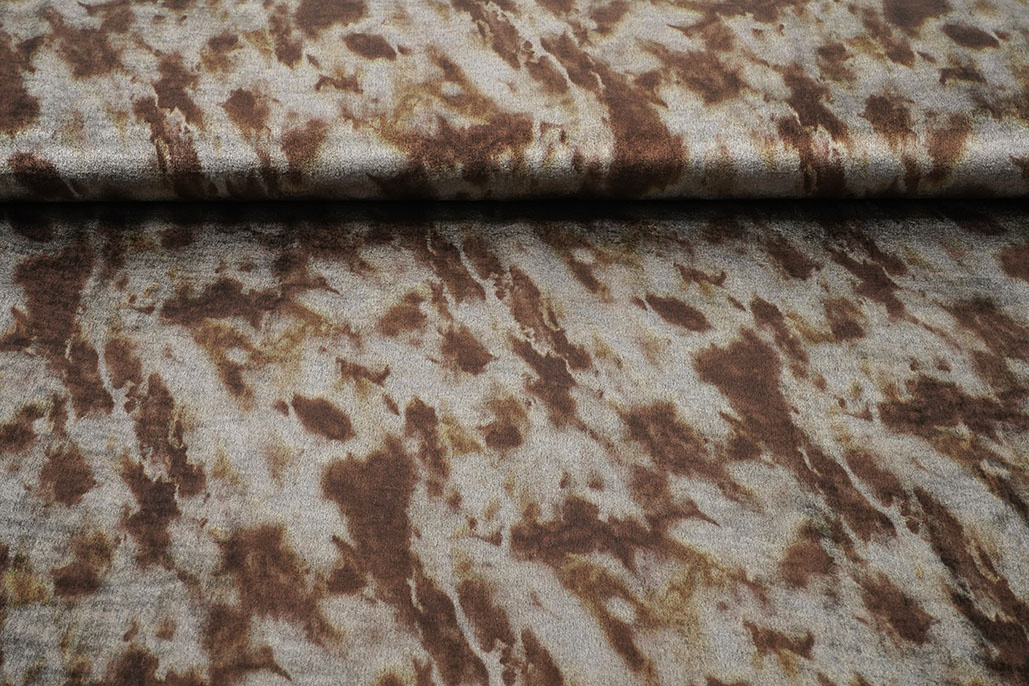 Shiny Silk Poly Brown Grey