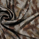 Shiny Silk Poly Braun Grau