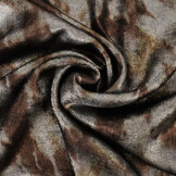 Shiny Silk Poly Braun Grau